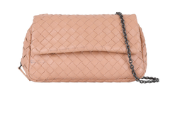 Intrecciato Mini Crossbody, Leather, Pink, 7843F, S, 1*